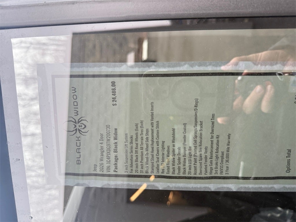 2026 Jeep Wrangler Willys BLACK WIDOW