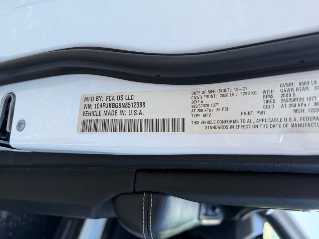 2022 Jeep Grand Cherokee L Limited 4x4
