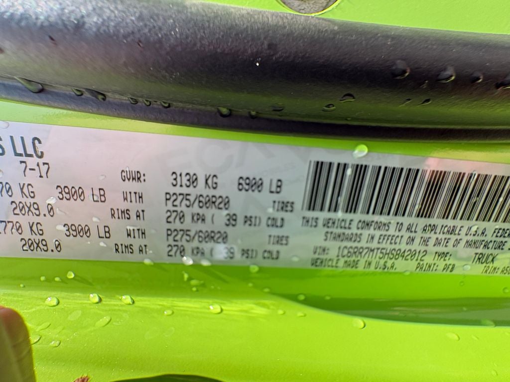 2017 RAM 1500 Sport Crew Cab 4x4 5'7' Box