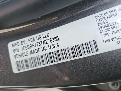 2026 RAM 1500 Laramie BLACK WIDOW