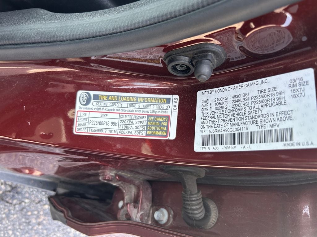 2016 Honda CR-V Touring