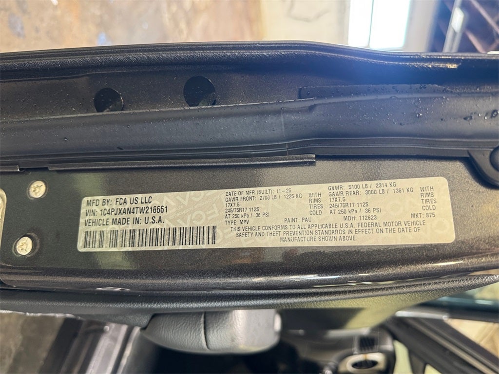 2026 Jeep Wrangler Sport S