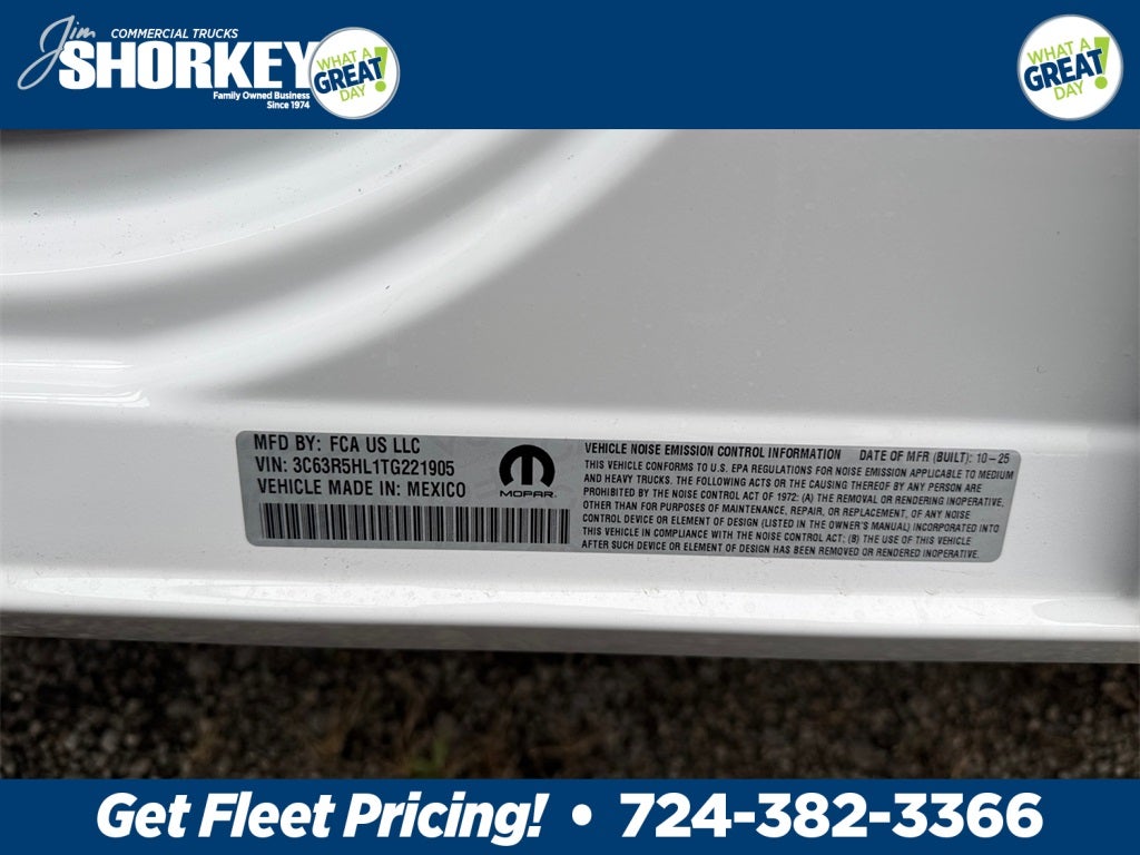 2026 RAM 2500 Tradesman 4x4 / 6.7L Diesel / 8' Bed