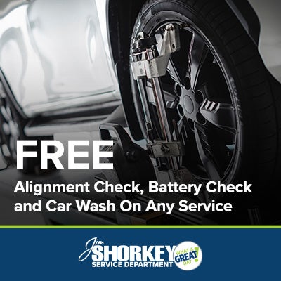 Alignment Check, Battary Check and Car Wash On Any Service